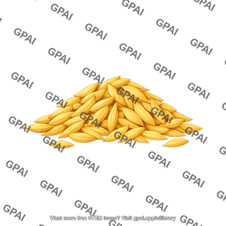 Rice husk pile