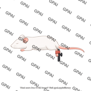 Mouse with foot in fixture lateral