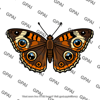 Common buckeye butterfly