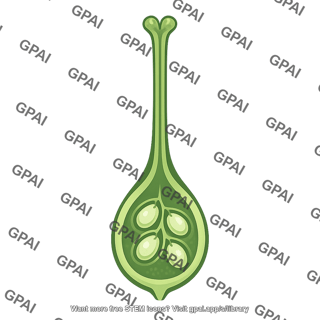 Flower carpel cross section