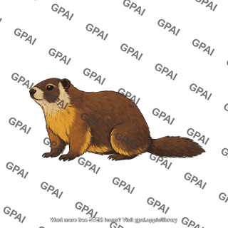Yellow bellied marmot marmota flaviventris