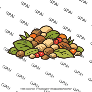 Food plant matter pile