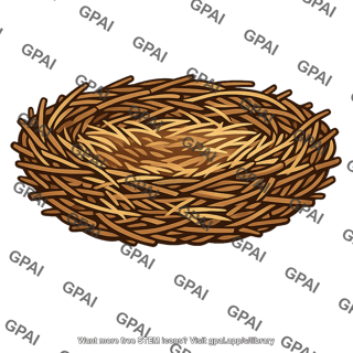 Woven twig nest