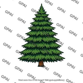 Coniferous needle leaved tree
