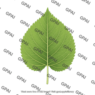 Leaf cordate serrate