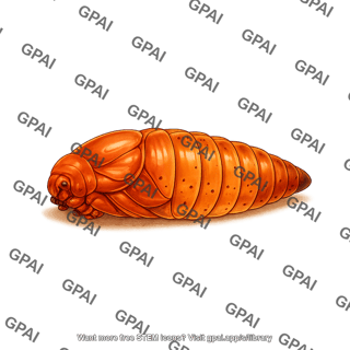 Palm moth pupa paysandisia archon