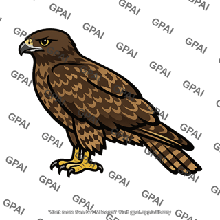 Brown hawk