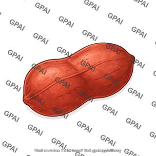 Peanut nut with skin