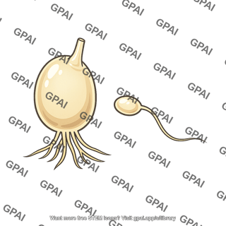 Chytrid fungus with zoospore