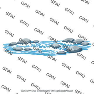 Riffle stream section