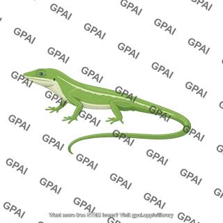 Green anole anolis carolinensis female