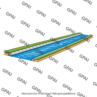 Waterway channelized