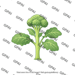 Broccoli young plant