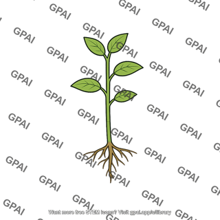 Small plant with roots