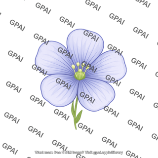 Flax plant flower