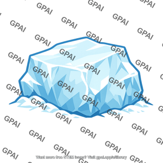 Glacial ice block
