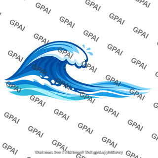 Crashing ocean wave