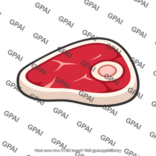 Bone in meat cut