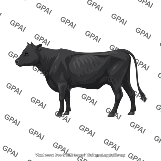 Bull angus black underweight