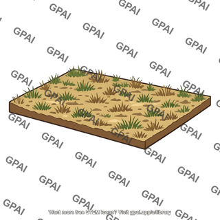 Grassland plot unwatered