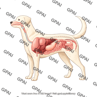 Dog internal organs 01