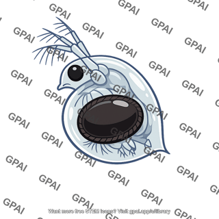 Water flea daphnia in diapause