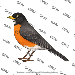 American robin turdus migratorius