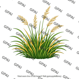 Prairie grass clump