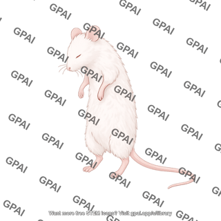 Mouse standing anesthetized 3