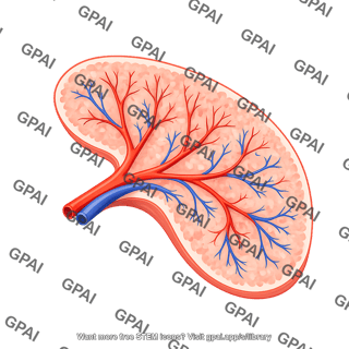 Mouse spleen cross section