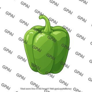 Bell pepper green