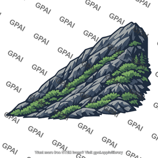 North facing mountain slope
