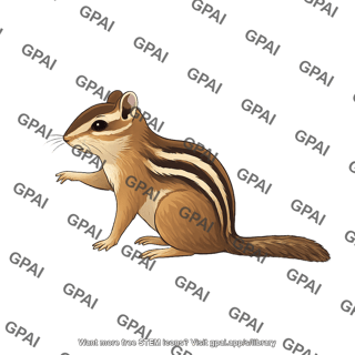 Eastern chipmunk tamias striatus