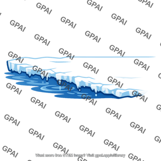 Melting ice edge