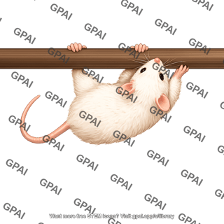 Mouse climbing pole horizontal ventral 49