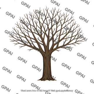 Deciduous tree leafless