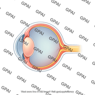 Mouse eye axial cross section