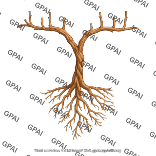 Grape vines trunk only with roots 857