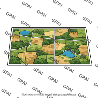 Landscape map illustration