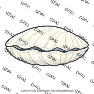 Giant clam white shelled