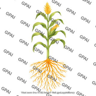 Corn v7 v10 with roots
