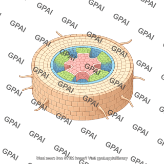 Root dicot horizontal cross section