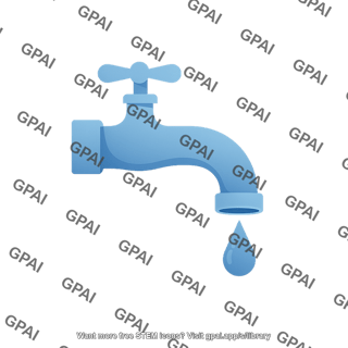 Water faucet symbol