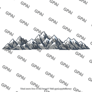 Snow capped mountain range