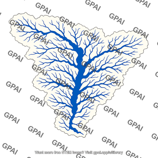 River drainage network