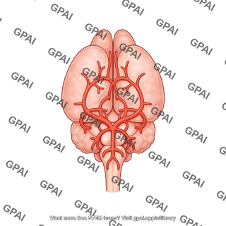 Mouse circulatory system circle of willis on brain