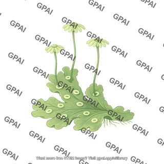 Liverwort thallus female