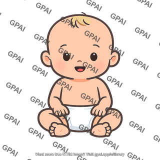 Baby with diaper