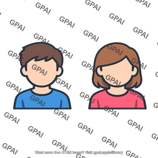Male and female avatars