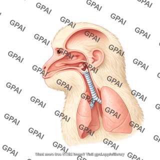 Rhesus macaque respiratory systemlateral 547